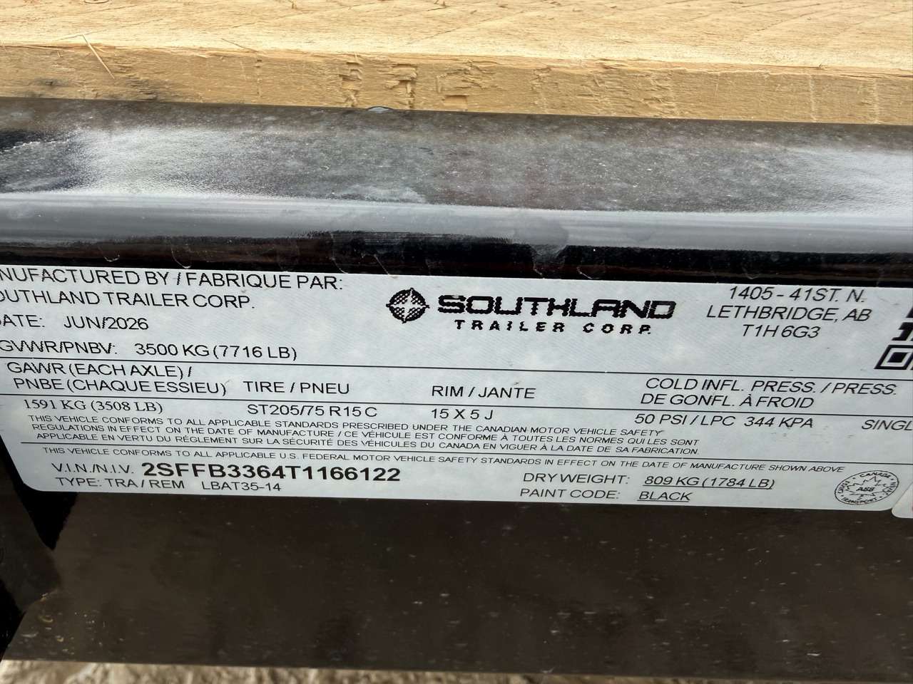 2026 Southland 14' Flat Deck Tandem 3.5K Trailer