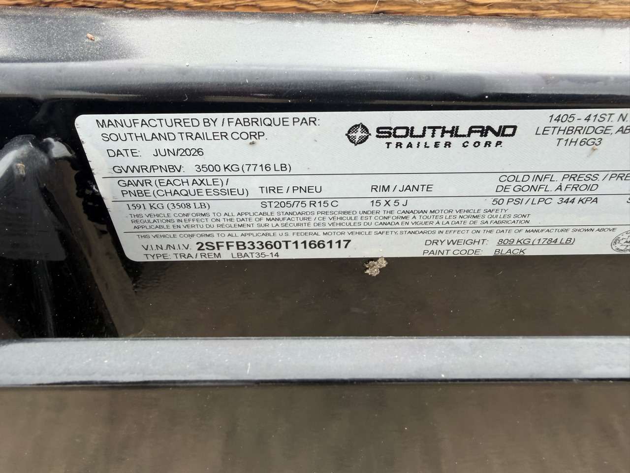 2026 Southland 14' Flat Deck Tandem 3.5K Trailer