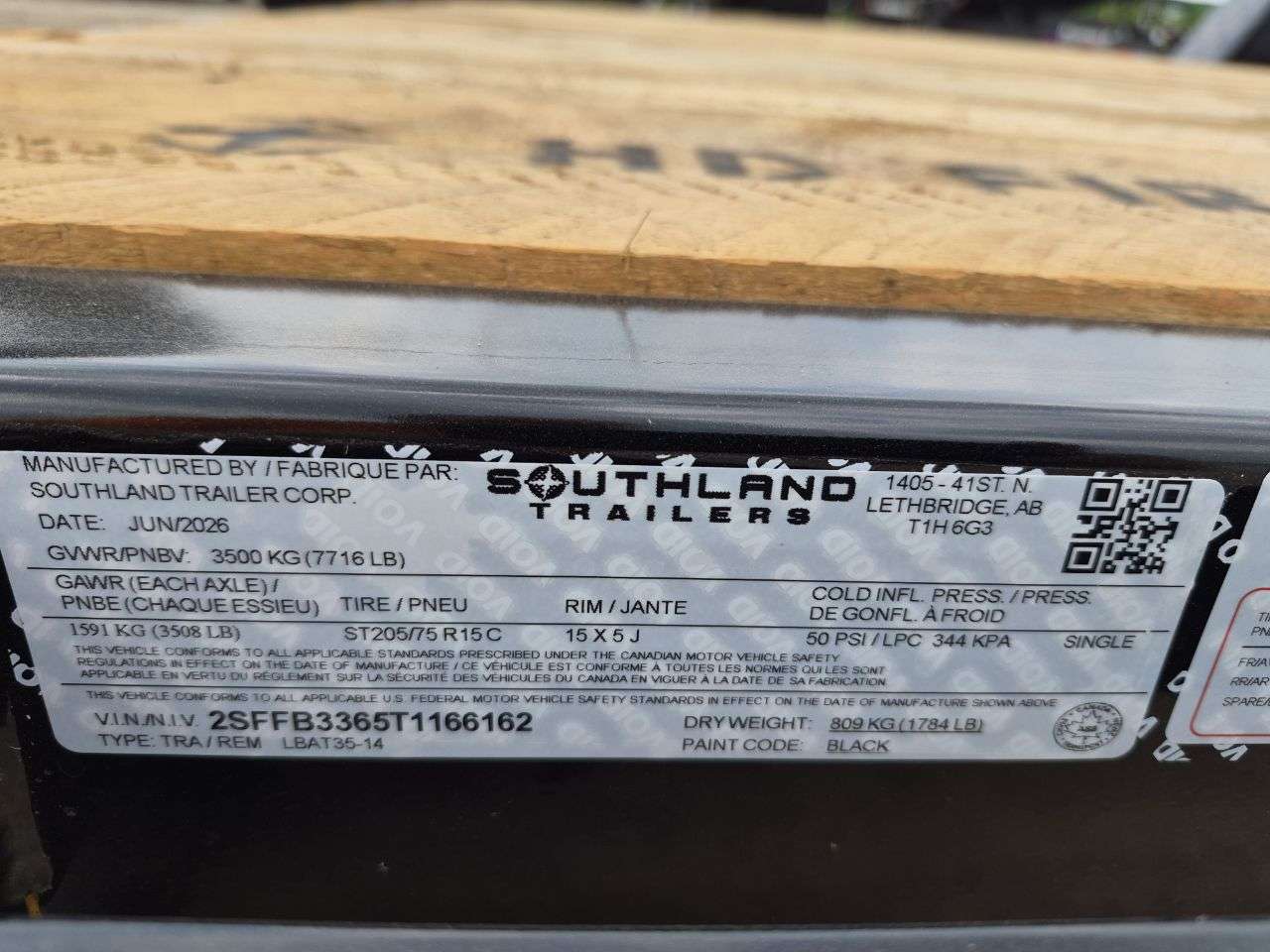 2026 Southland 14' Flat Deck Tandem 3.5K Trailer