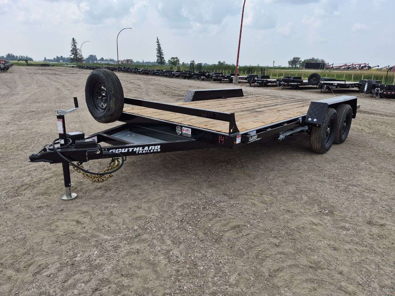 2026 Southland 14' Flat Deck Tandem 3.5K Trailer