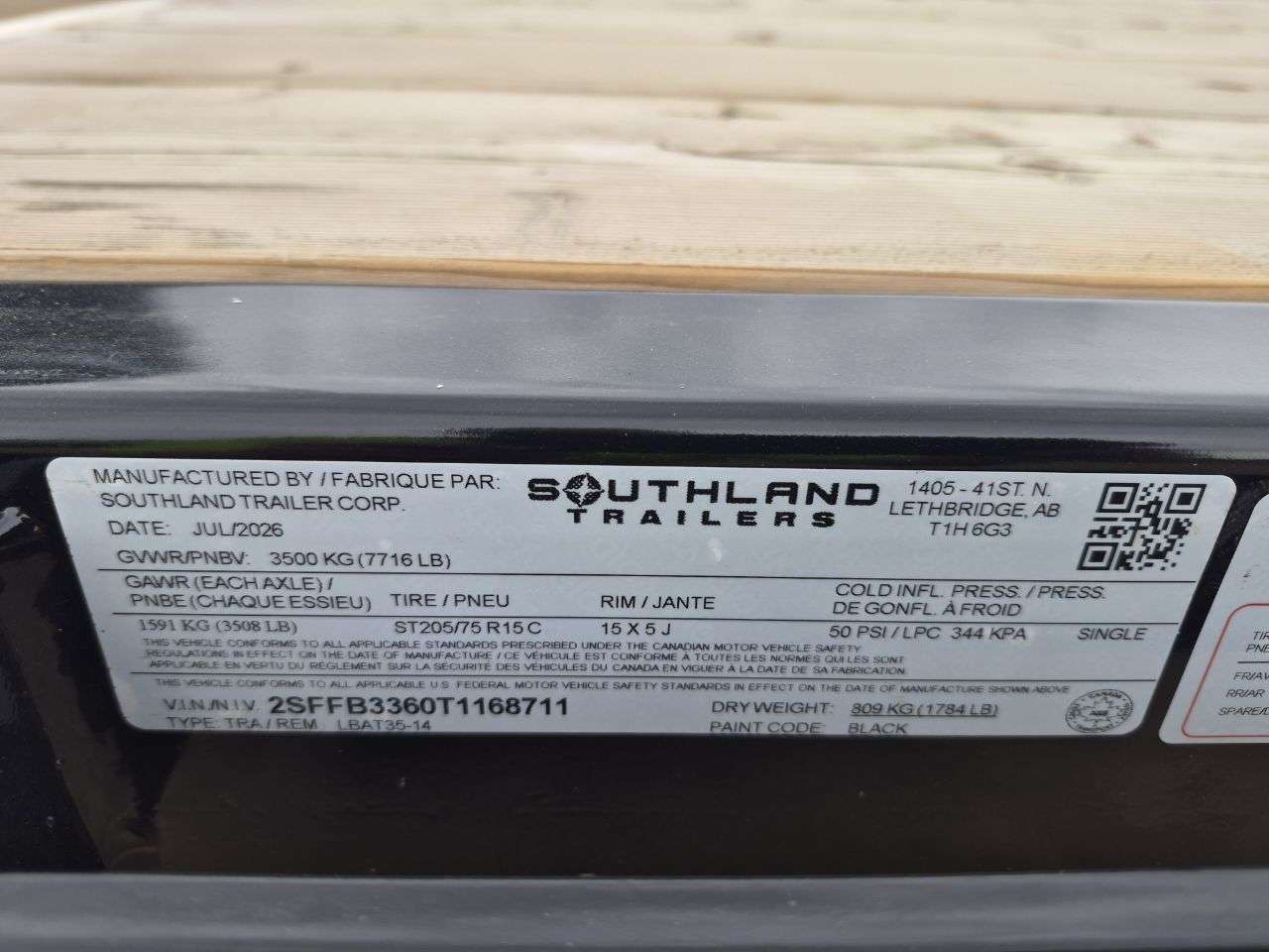 2026 Southland 14' Flat Deck Tandem 3.5K Trailer