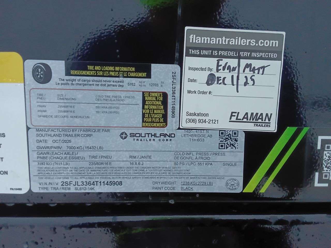 2026 Southland 14K 6' x 12' Dump Trailer