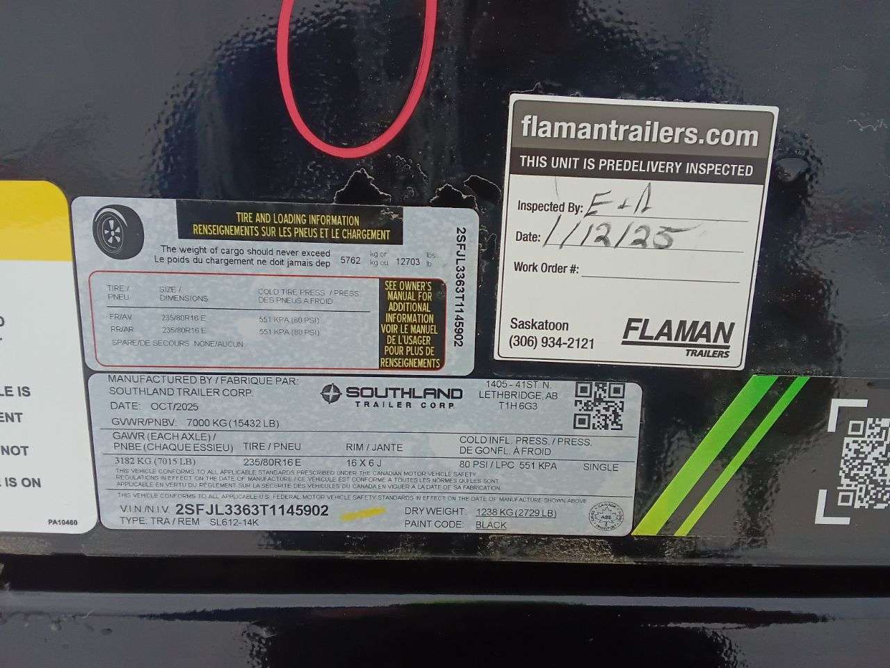 2026 Southland 14K 6' x 12' Dump Trailer