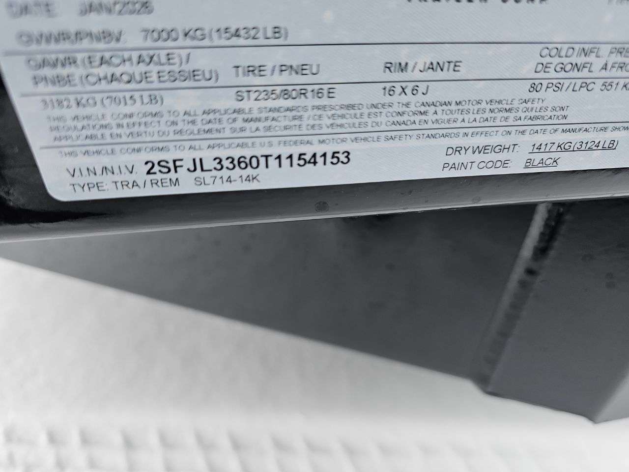 2026 Southland 14K 7' x 14' Dump Trailer