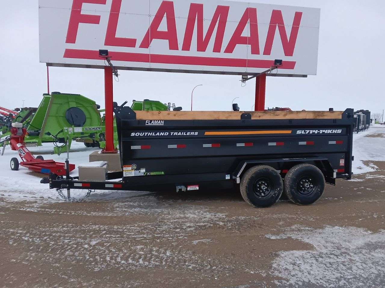 2026 Southland 14K 7' x 14' High Side Dump Trailer