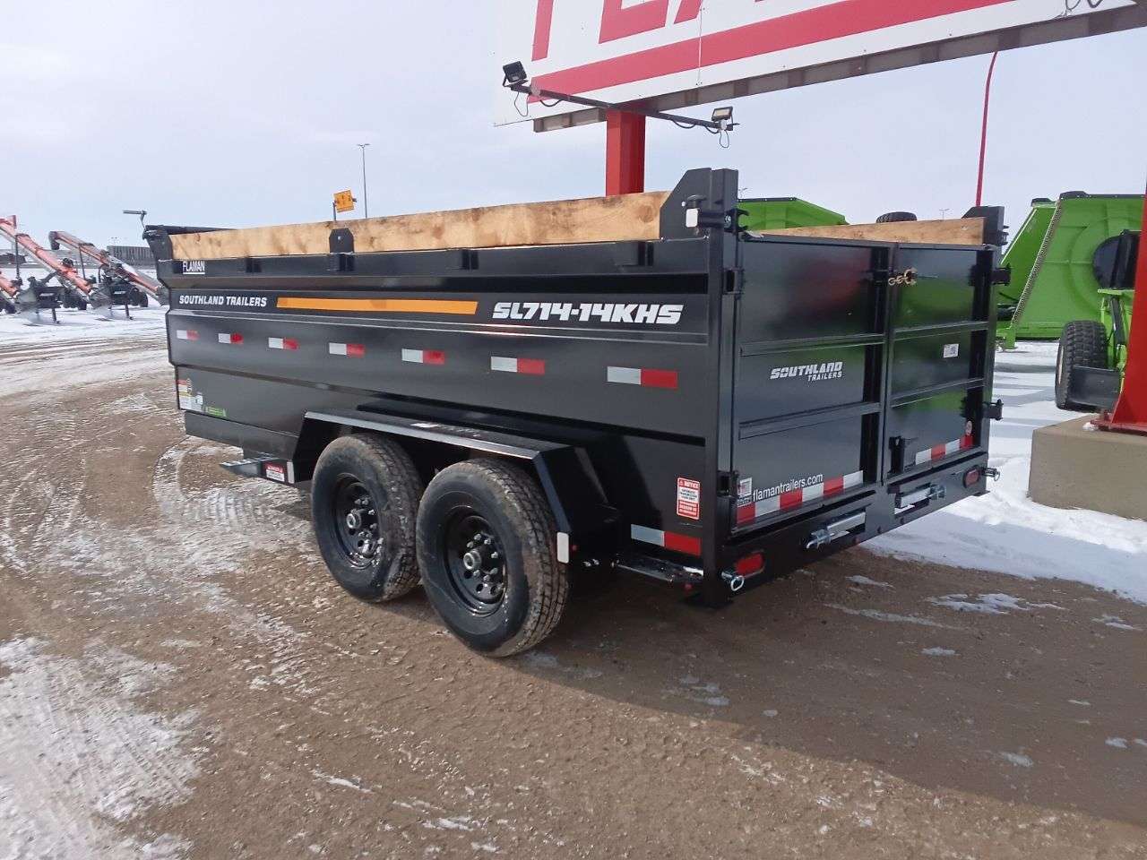 2026 Southland 14K 7' x 14' High Side Dump Trailer