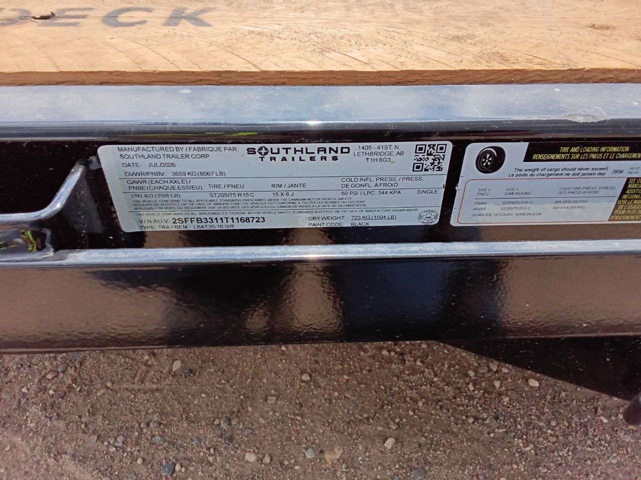2026 Southland 16' Flat Deck Tandem 3.5K Trailer