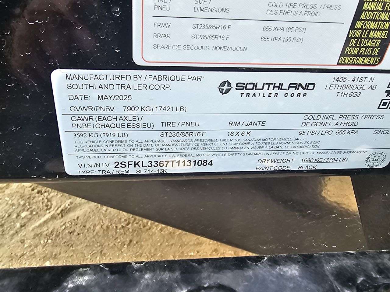 2026 Southland 16K 7' x 14' Dump
