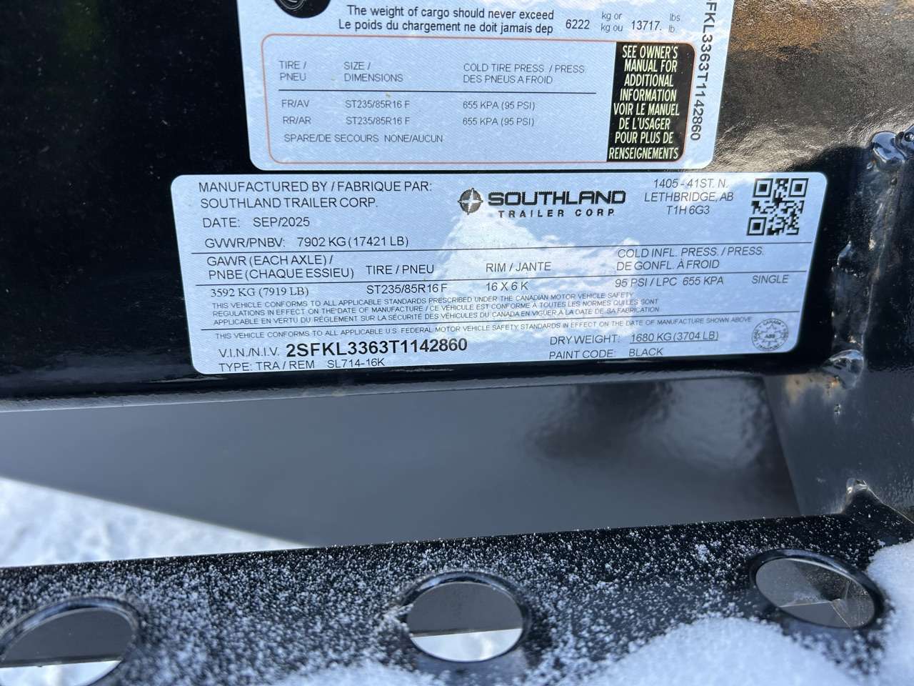 2026 Southland 16K 7' x 14' Dump Trailer