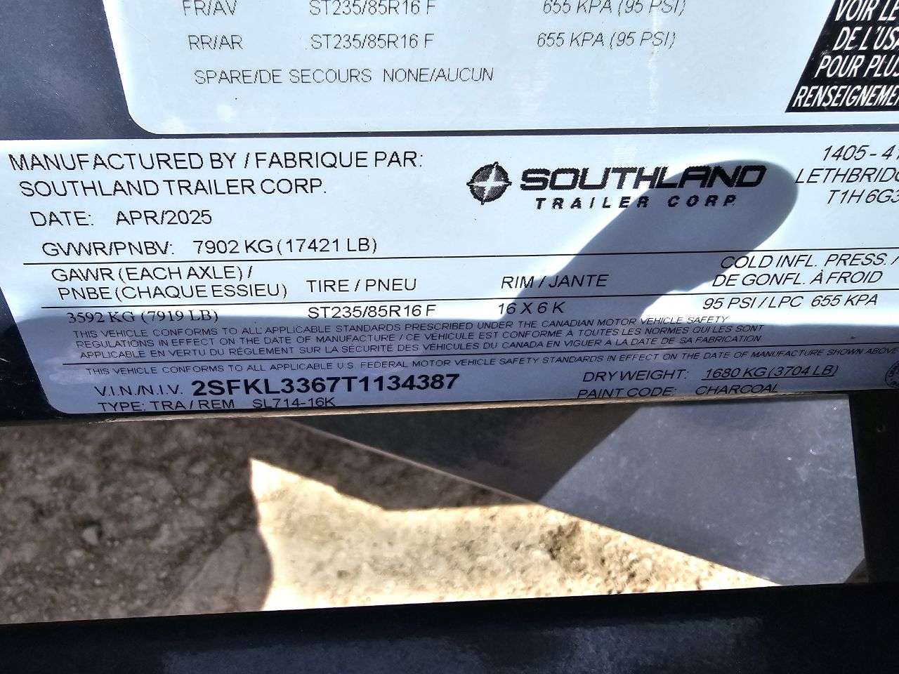 2026 Southland 16K 7' x 14' Dump Trailer