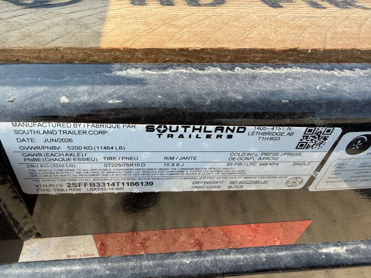 2026 Southland 18' Flat Deck Tandem 5.2K Trailer