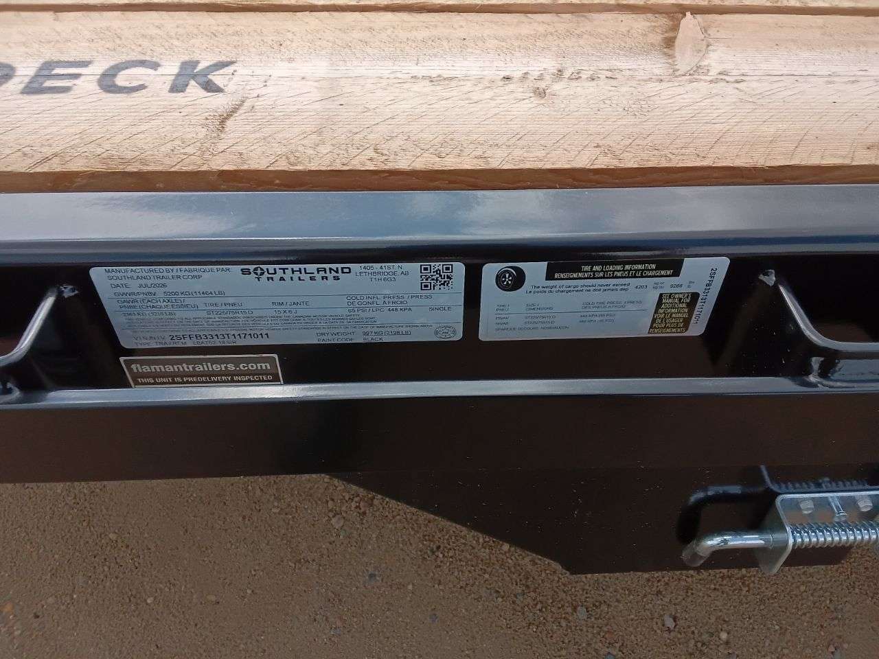 2026 Southland 18' Flat Deck Tandem 5.2K Trailer