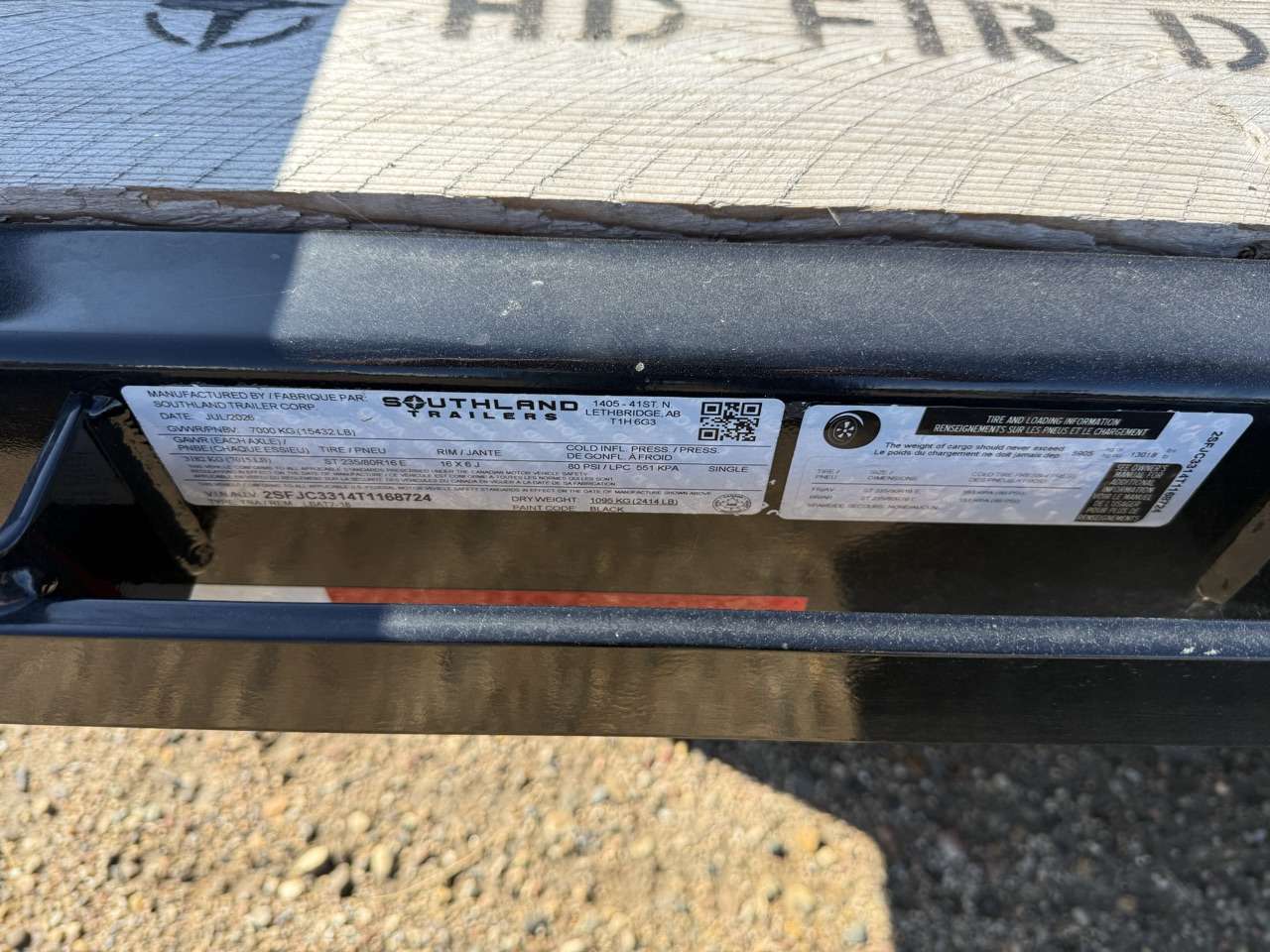 2026 Southland 18' Flat Deck Tandem 7K Trailer