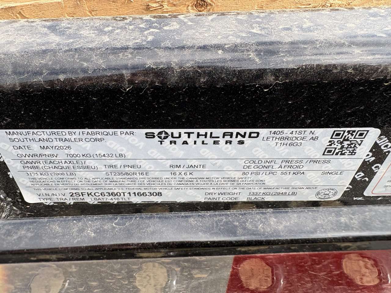 2026 Southland 20' (4' + 16') Partial Tilt Tandem 7K Trailer