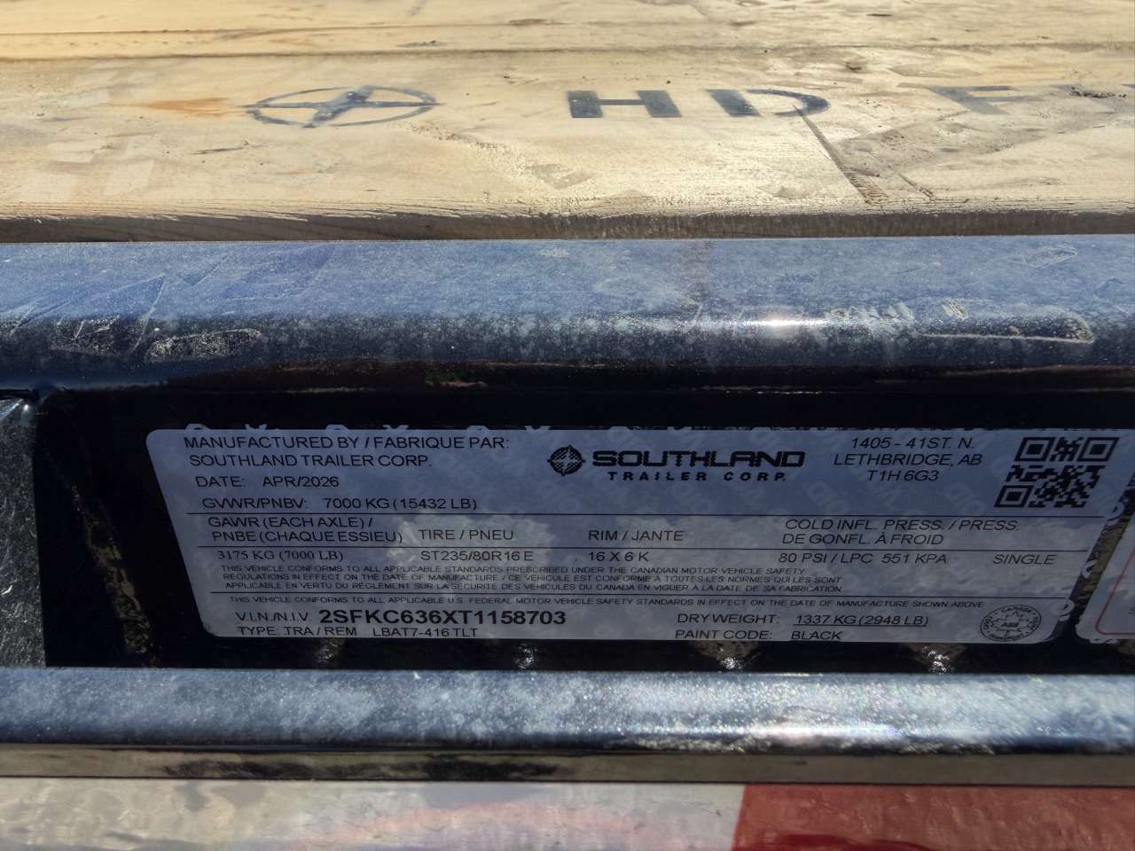 2026 Southland 20' (4'S + 16' T) Partial Tilt 7K Trailer