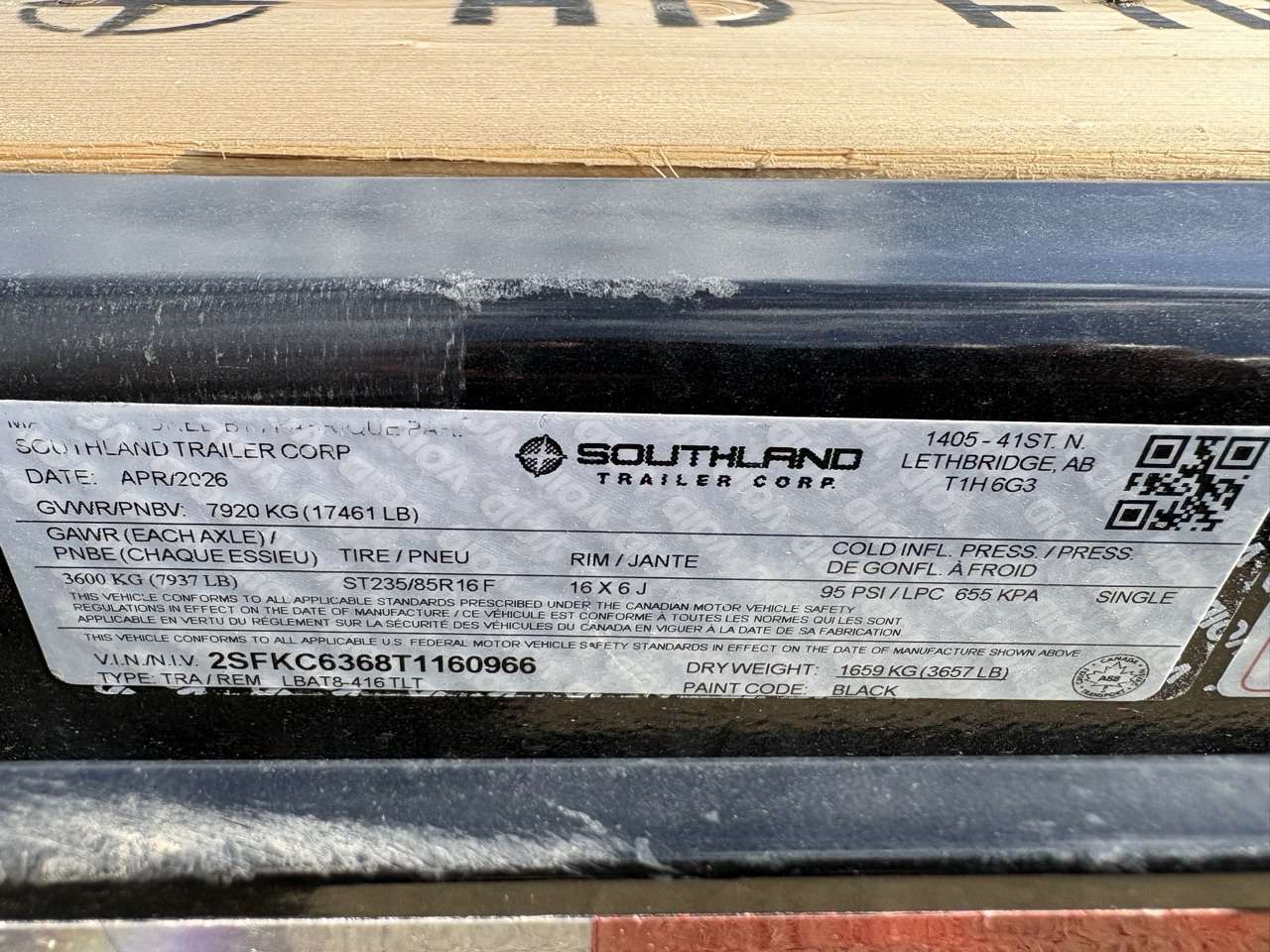 2026 Southland 20' (4'S+16'T) Partial Tilt Tandem 8K Trailer