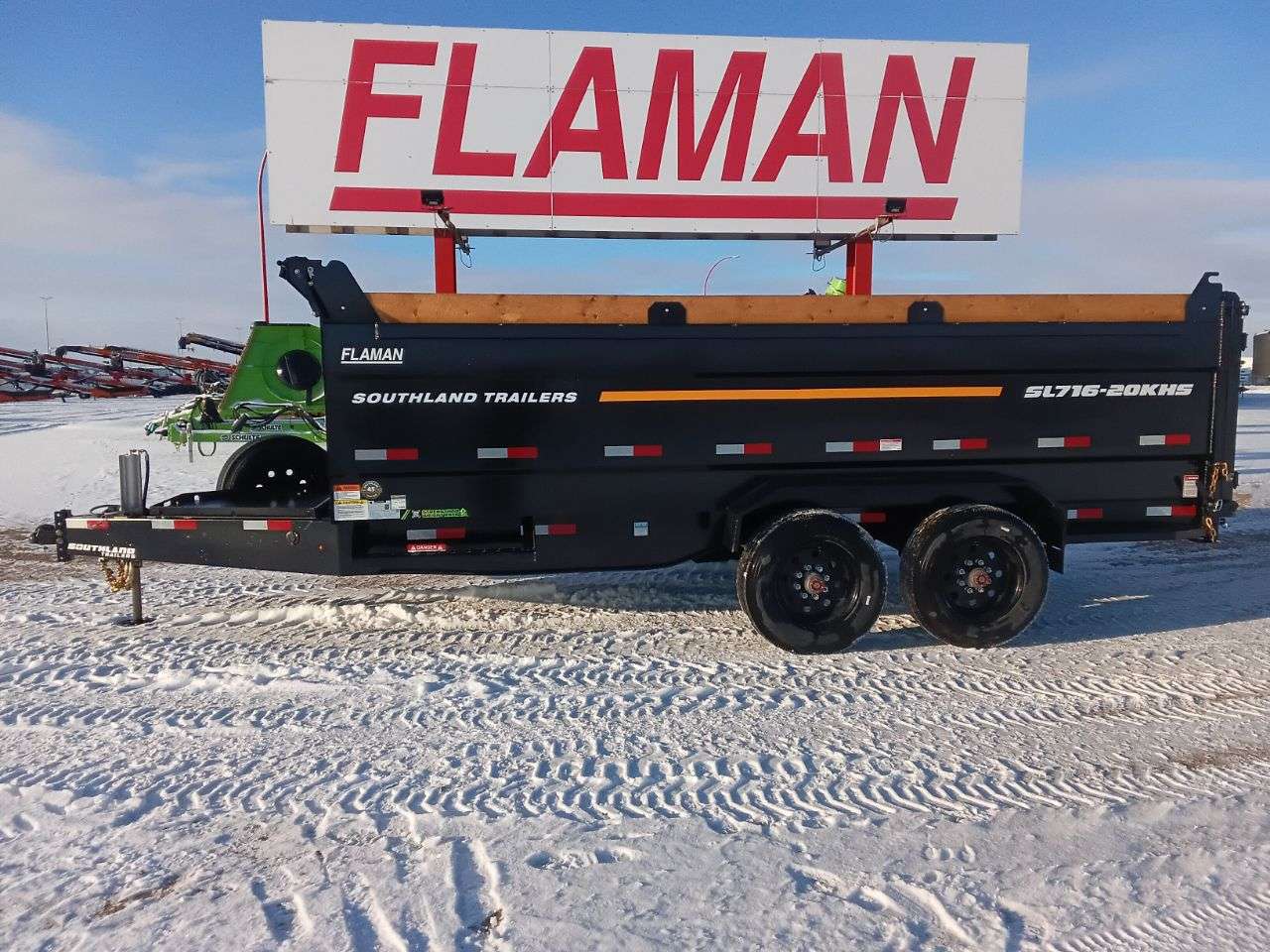 2026 Southland 20K 7' x 16' High Side Dump Trailer