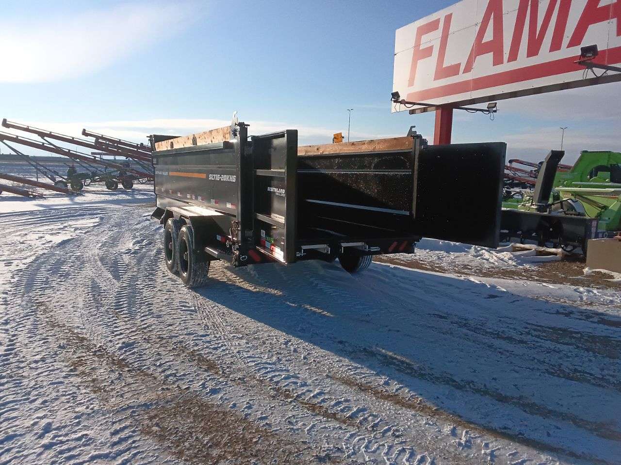 2026 Southland 20K 7' x 16' High Side Dump Trailer