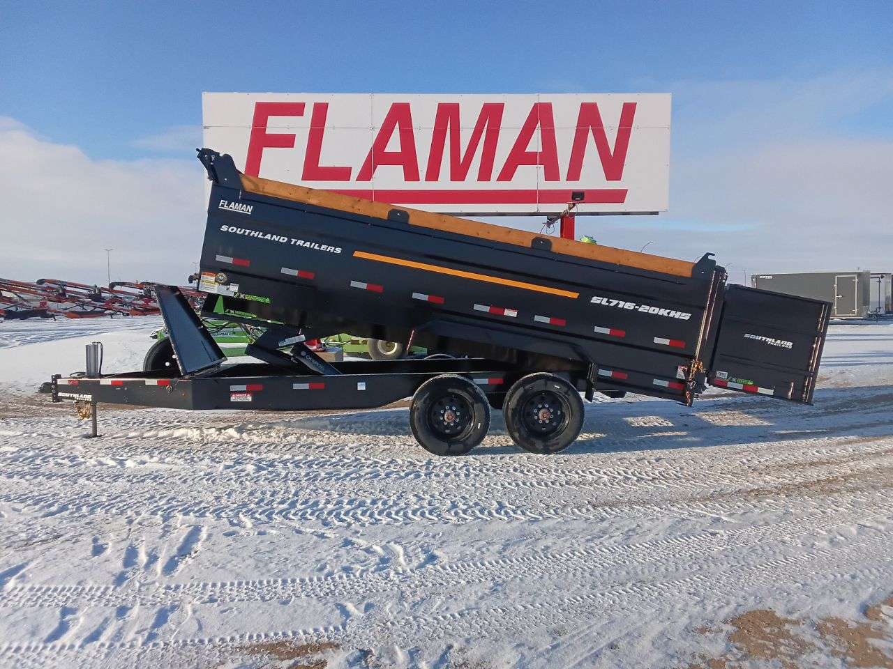 2026 Southland 20K 7' x 16' High Side Dump Trailer