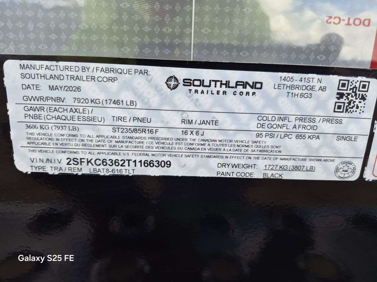 2026 Southland 22' (6' + 16') Partial Tilt Tandem 8K Trailer