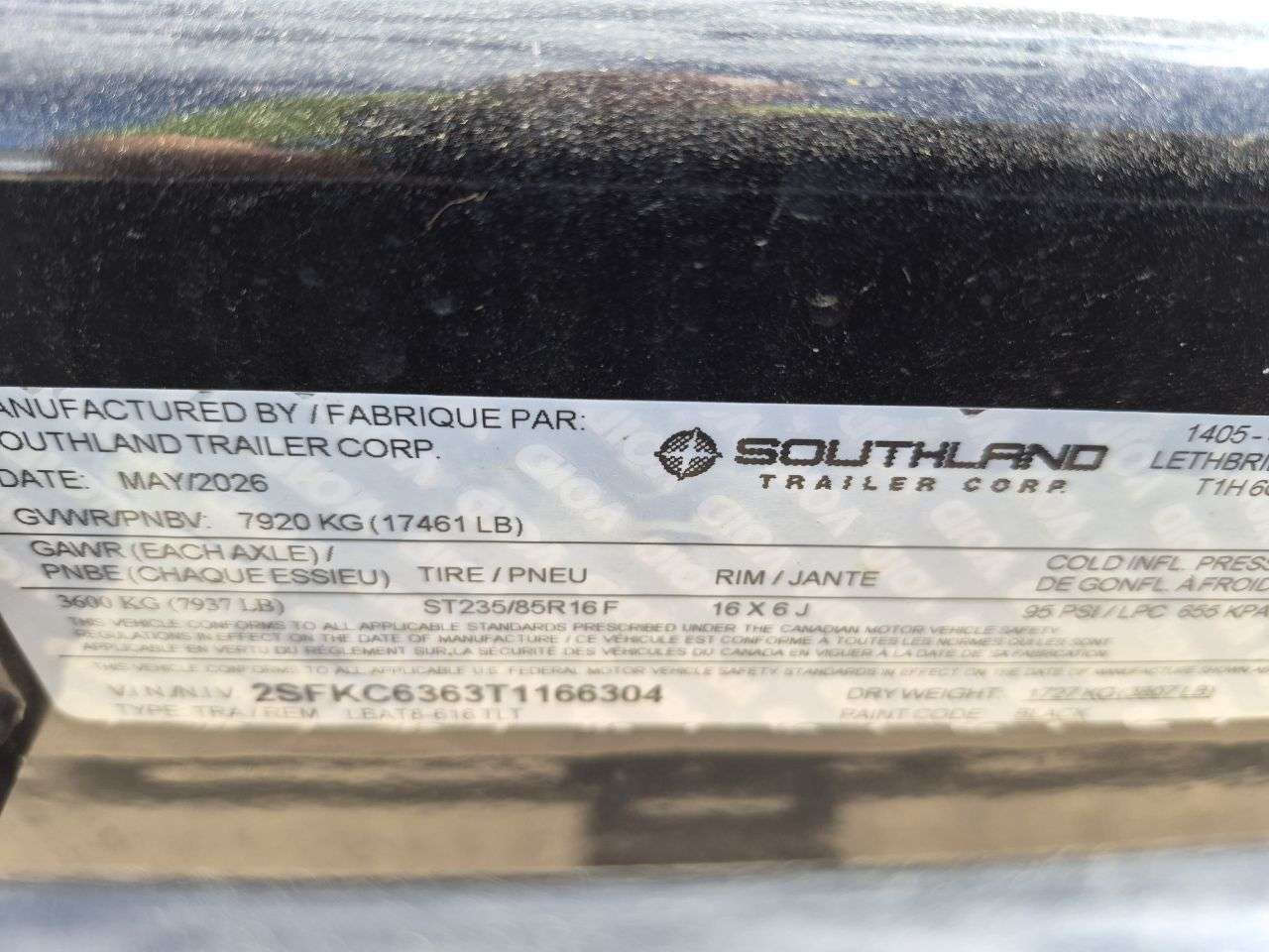 2026 Southland 22' (6' + 16') Partial Tilt Tandem 8K Trailer