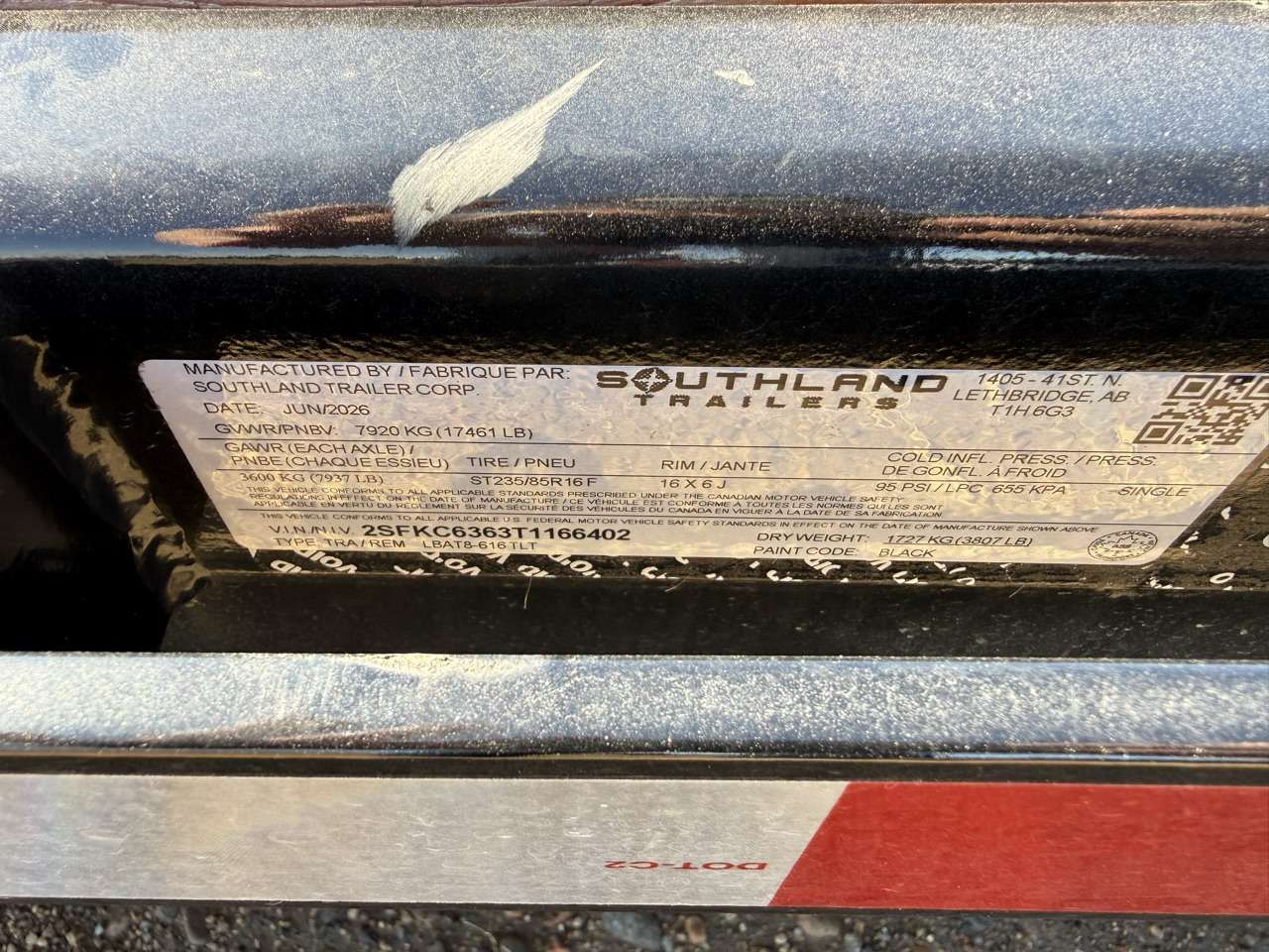 2026 Southland 22' (6' + 16') Partial Tilt Tandem 8K Trailer