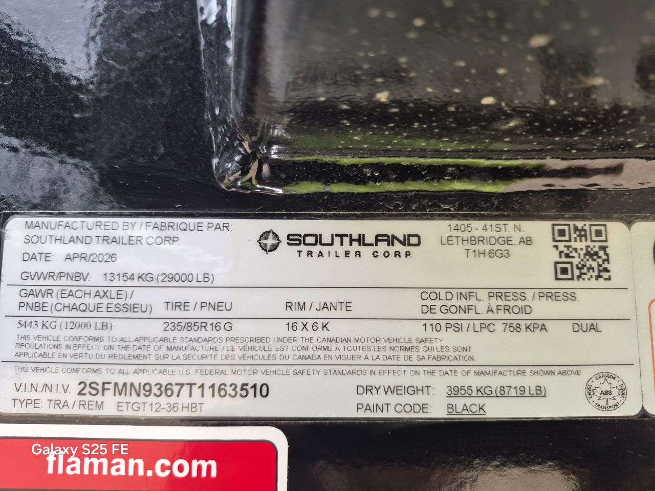2026 Southland 24' + 12' BT GN Flat Deck Tandem 12K Trailer