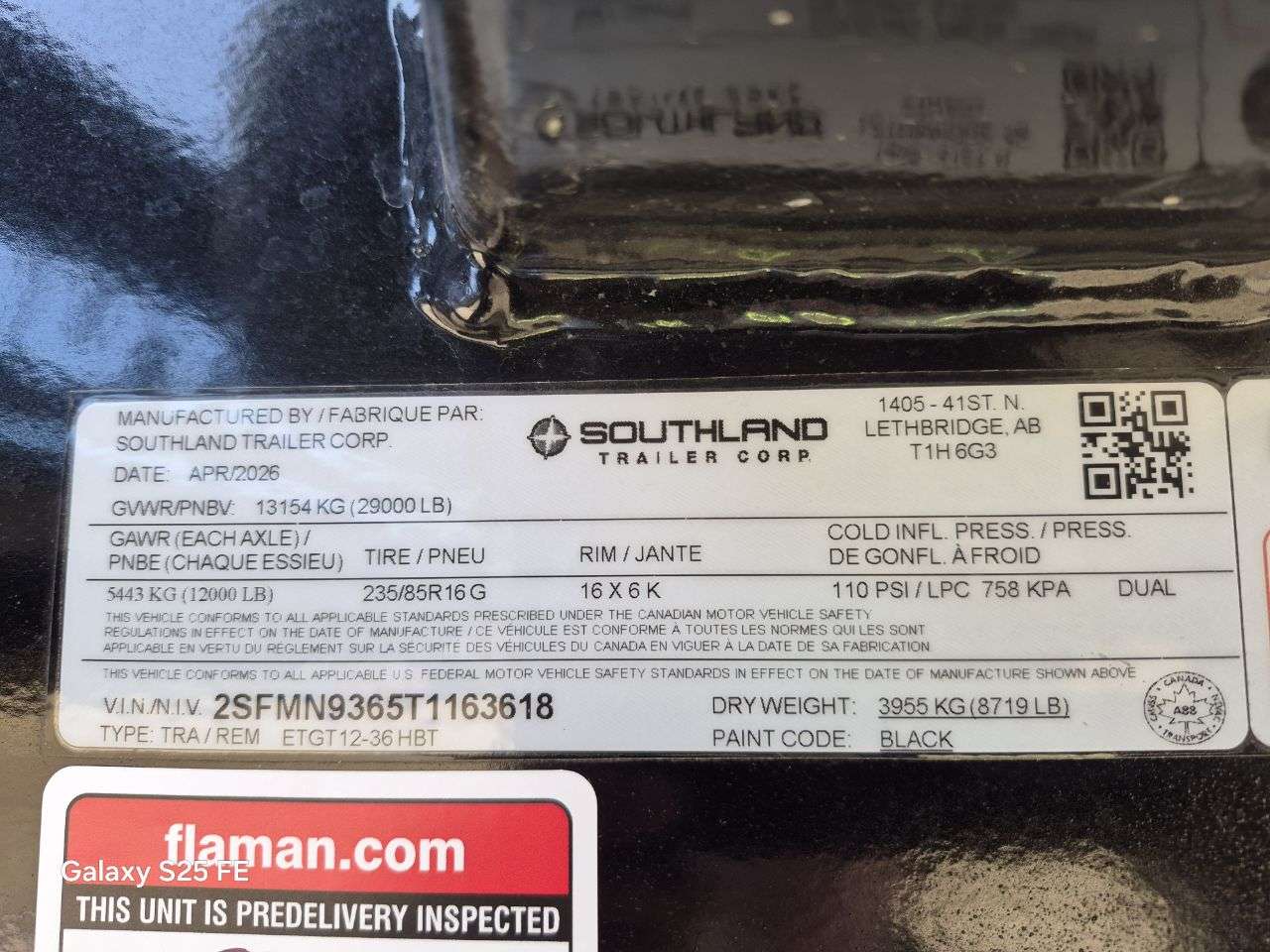 2026 Southland 24' + 12' Hyd BT GN Flat Deck 12K Trailer
