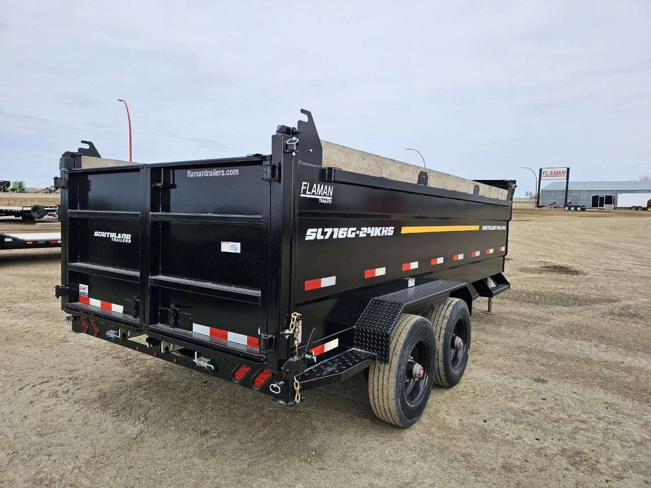 2026 Southland 24K 7' x 16' High Side Gooseneck Dump Trailer