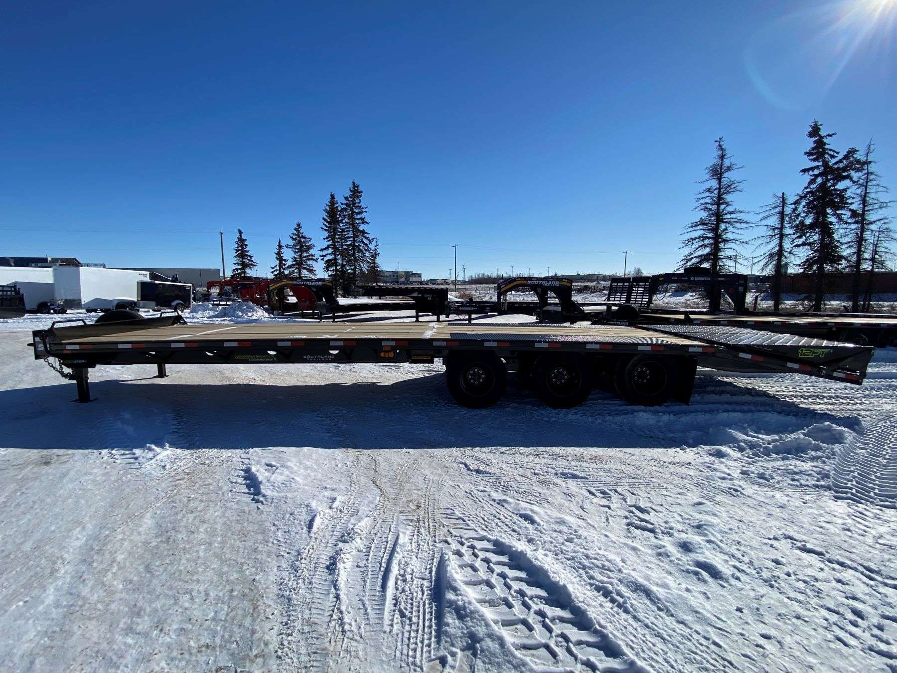 2026 Southland 26' Pintle Hitch Flat Deck Trailer