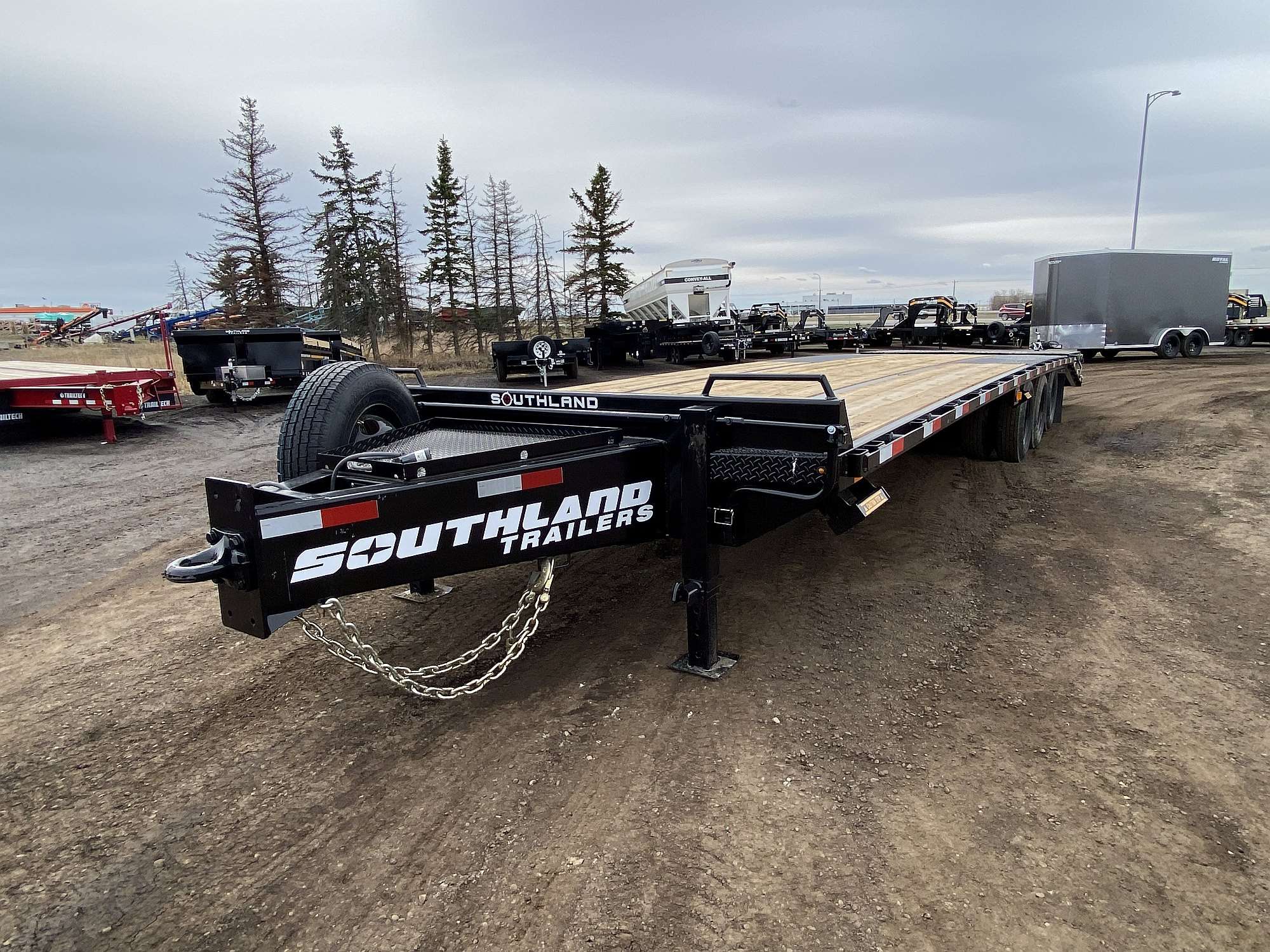 2026 Southland 26' Pintle Hitch Flat Deck Trailer