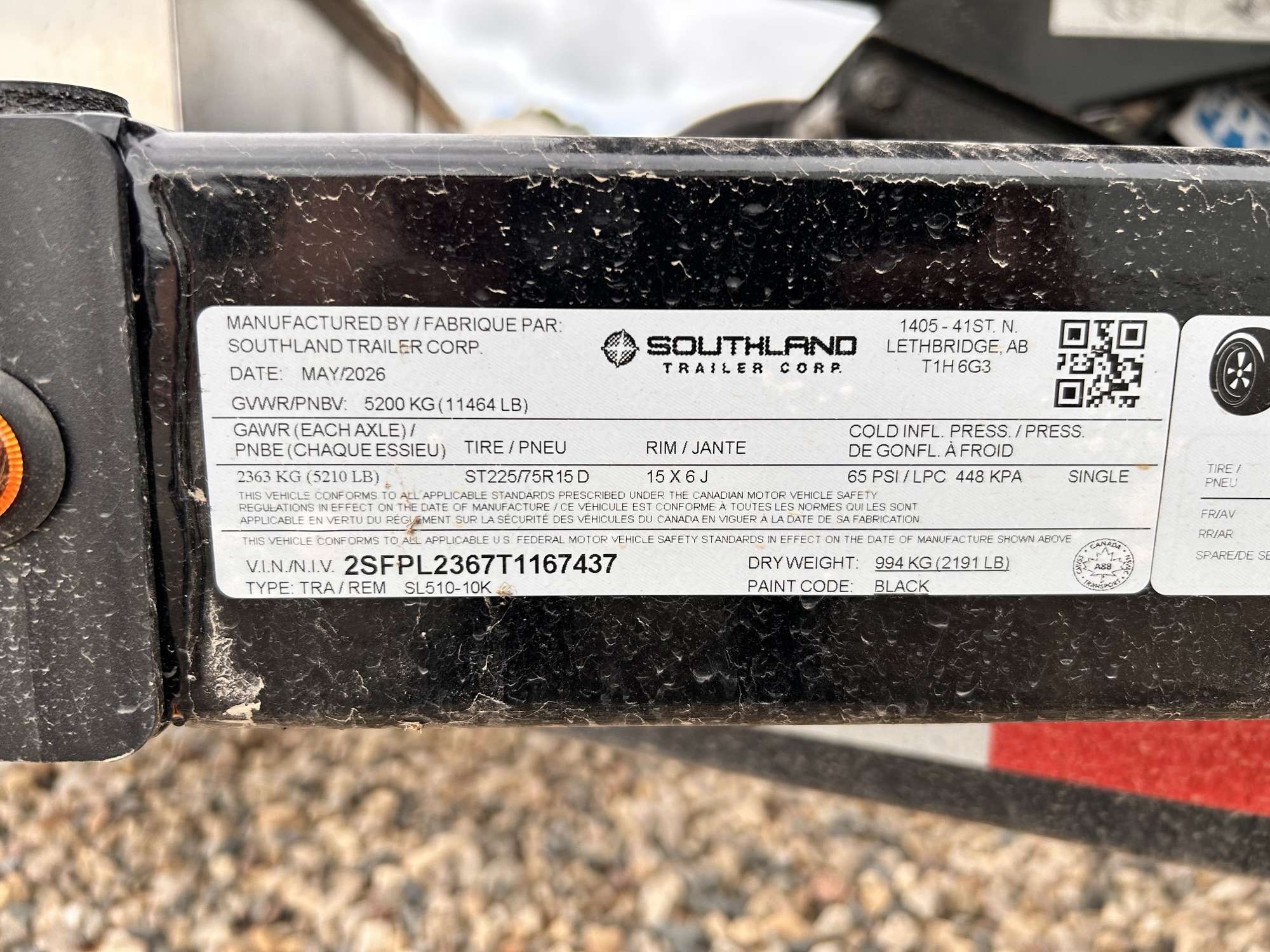 2026 Southland 5' x 10' Dump Tandem 5.2K Trailer