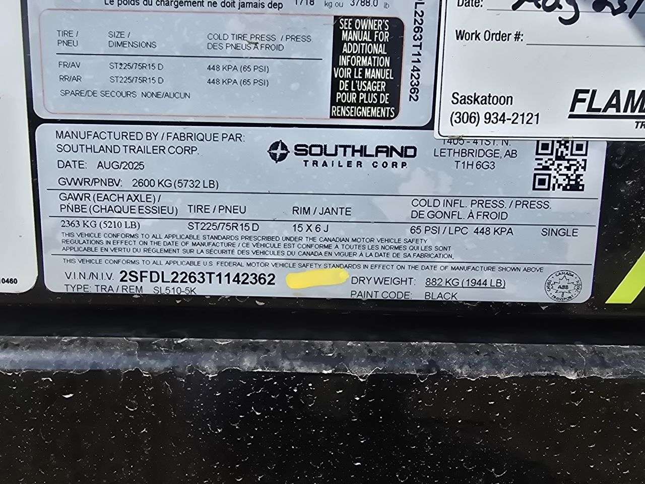 2026 Southland 5K 5' x 10' Dump Trailer