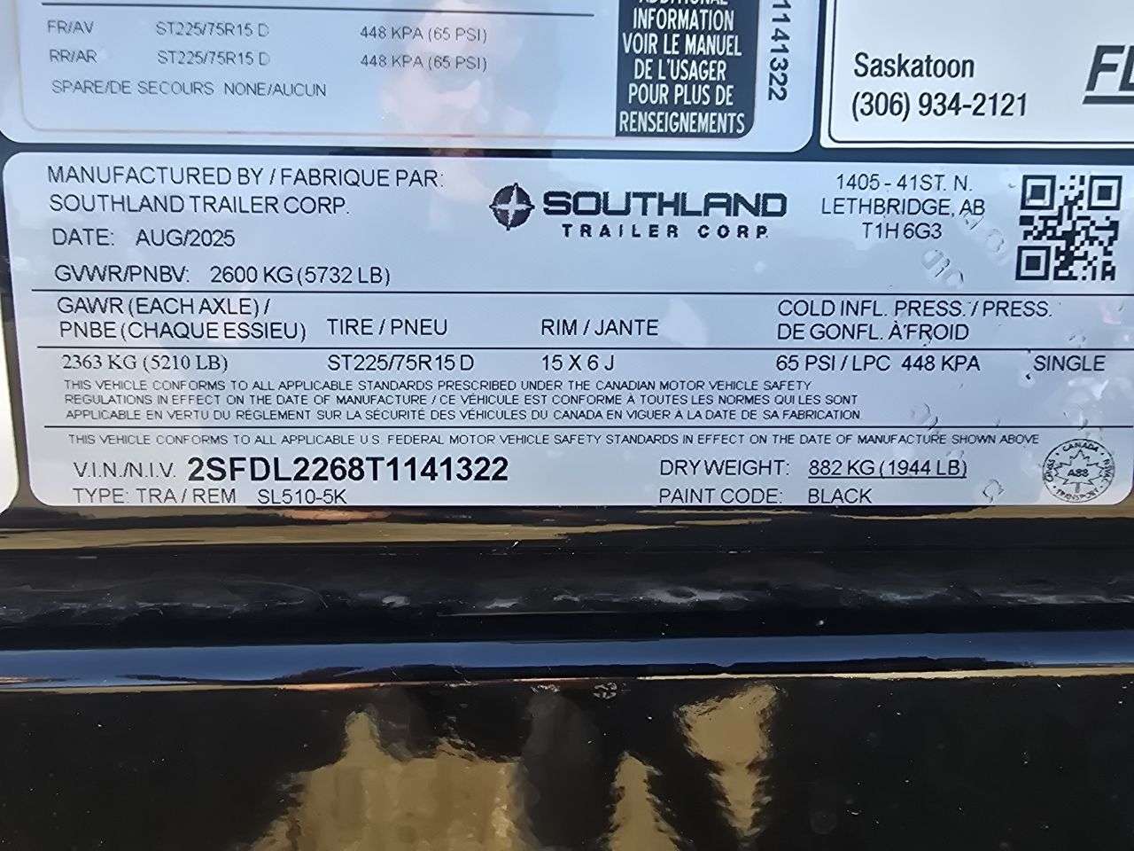 2026 Southland 5K 5' x 10' Dump Trailer