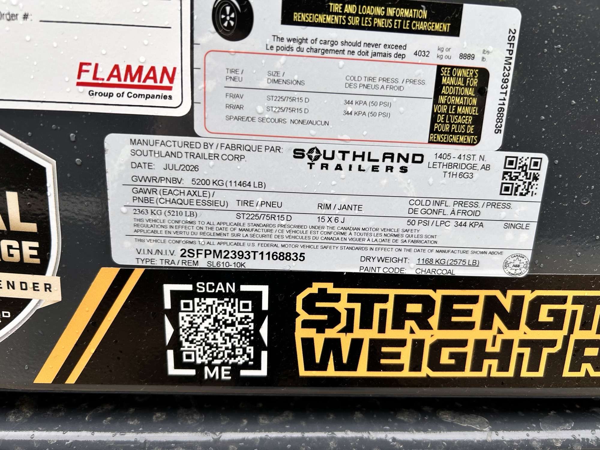 2026 Southland 6' x 10' Dump Tandem 5.2K Trailer