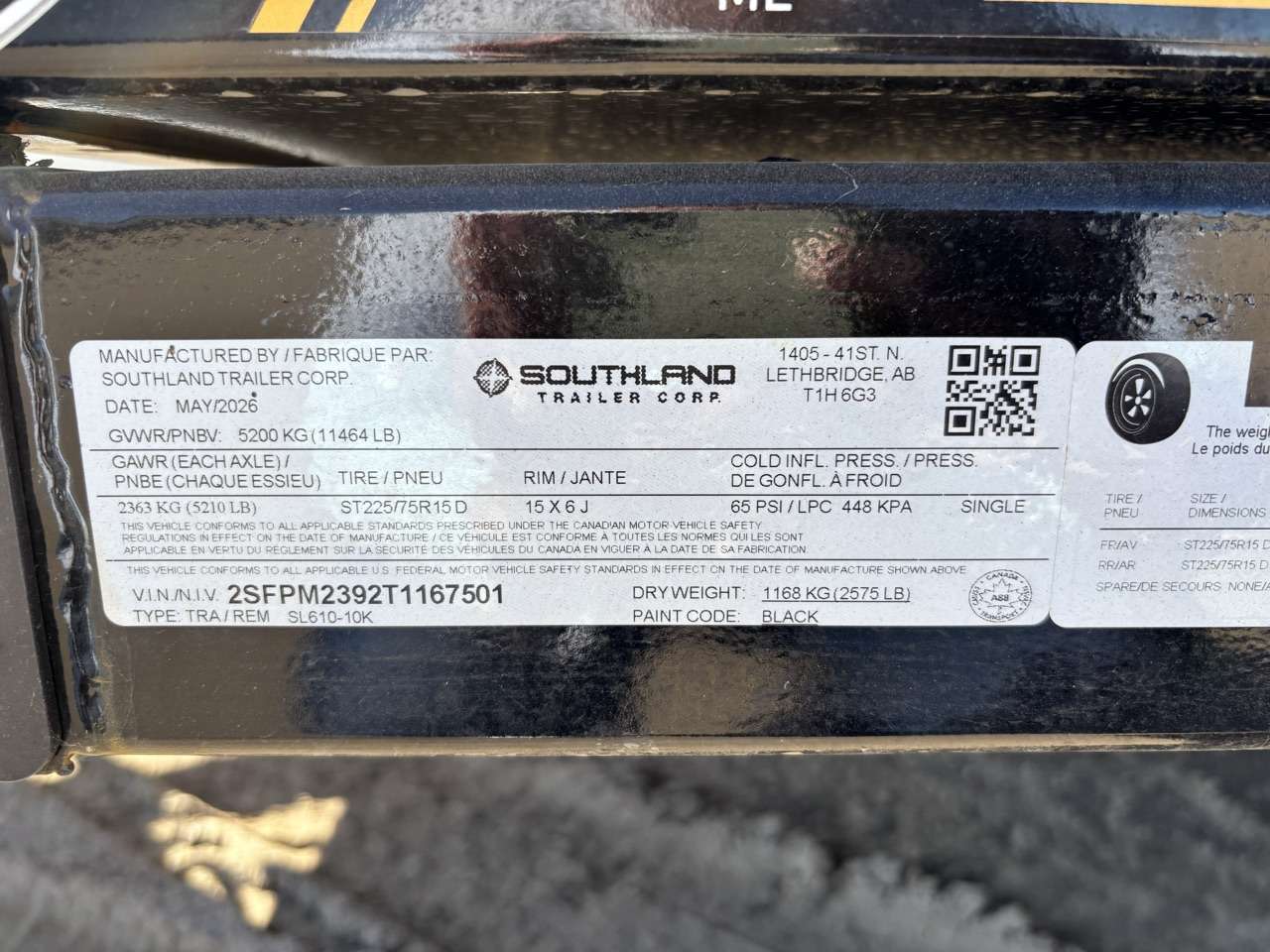2026 Southland 6' x 10' Dump Tandem 5.2K Trailer