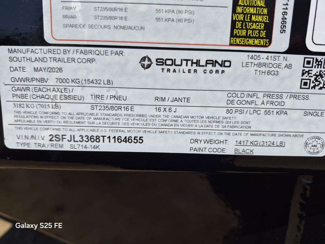 2026 Southland 7' x 14' Dump TA 7000 Trailer