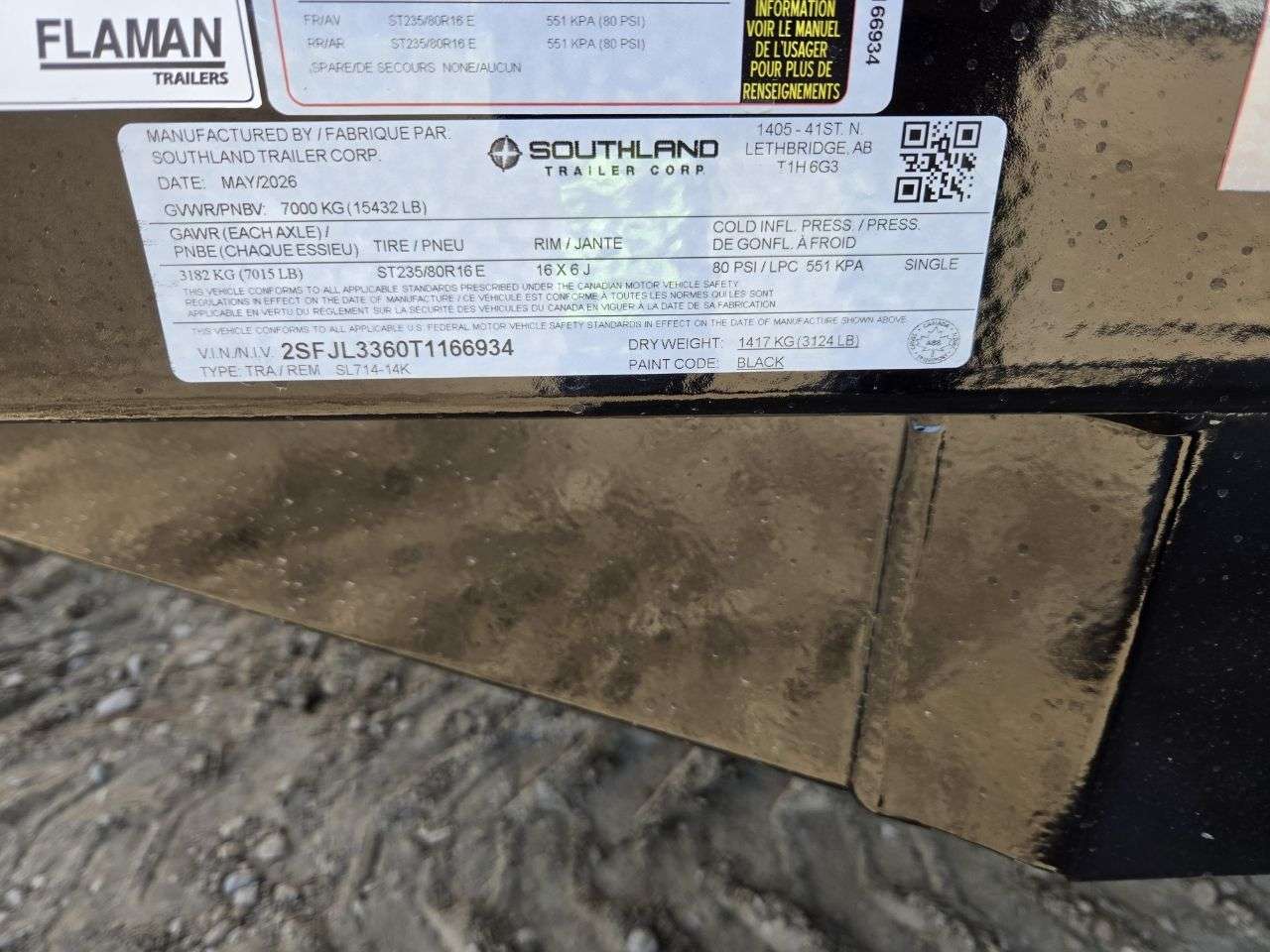 2026 Southland 7' x 14' Dump TA 7000 Trailer