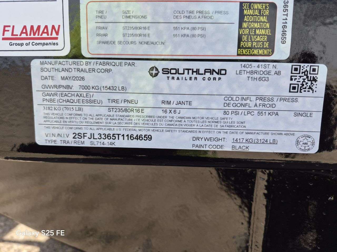 2026 Southland 7' x 14' Dump TA 7000 Trailer