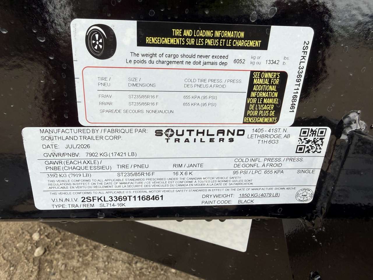2026 Southland 7' x 14' Dump Tandem 8K Trailer