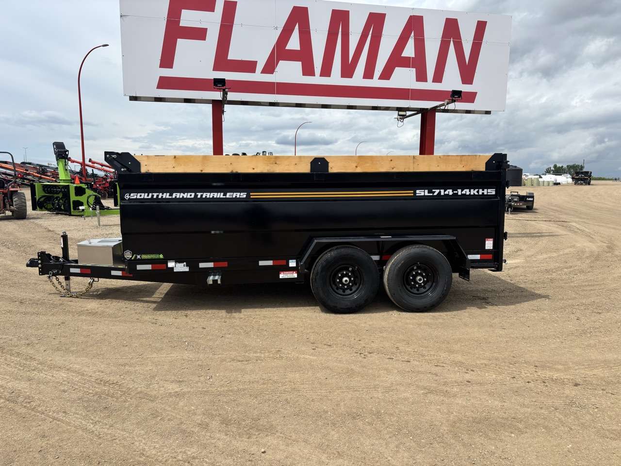 2026 Southland 7' x 14' High Side Dump Tandem 7K Trailer