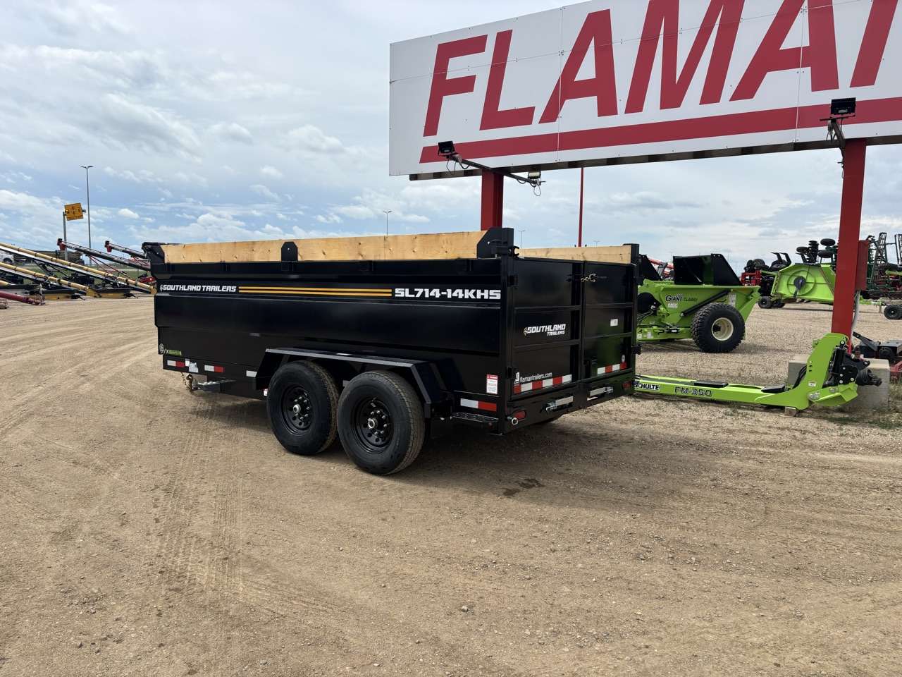 2026 Southland 7' x 14' High Side Dump Tandem 7K Trailer