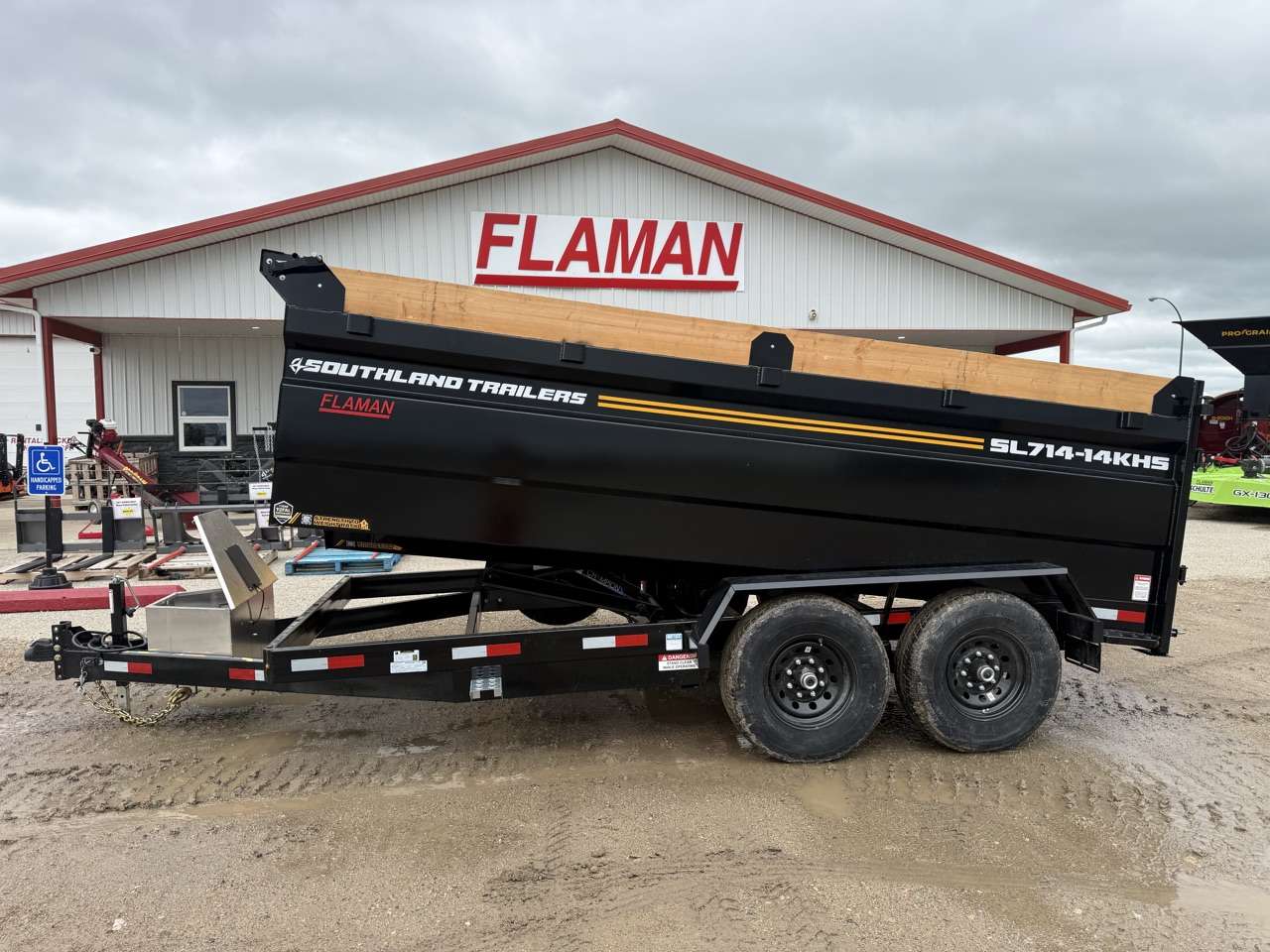 2026 Southland 7' x 14' High Side Dump Tandem 7K Trailer