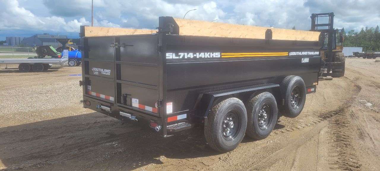 2026 Southland 7' x 14' High Side Dump Tandem 7K Trailer