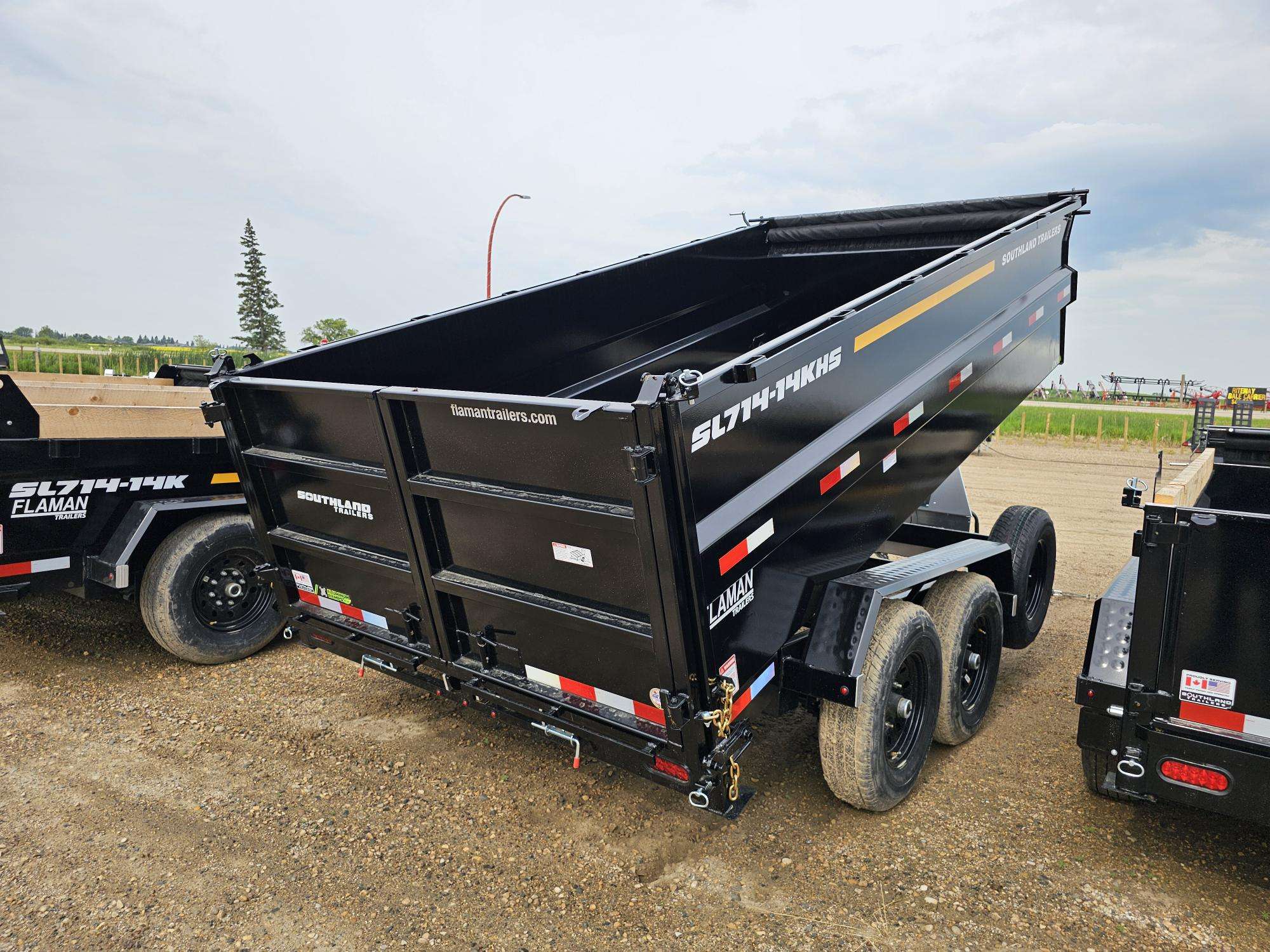 2026 Southland 7' x 14' High Side Dump Tandem 7K Trailer