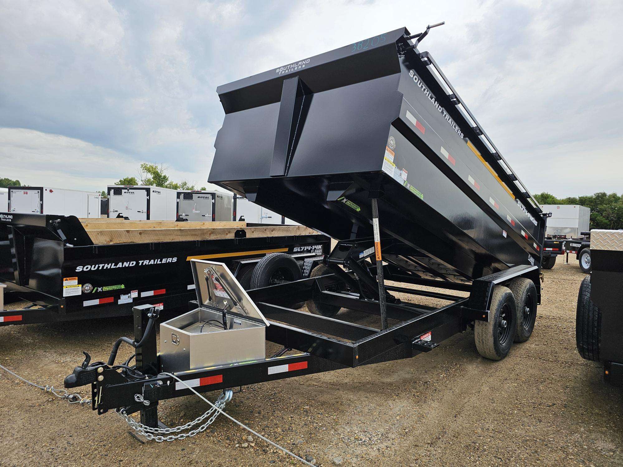 2026 Southland 7' x 14' High Side Dump Tandem 7K Trailer