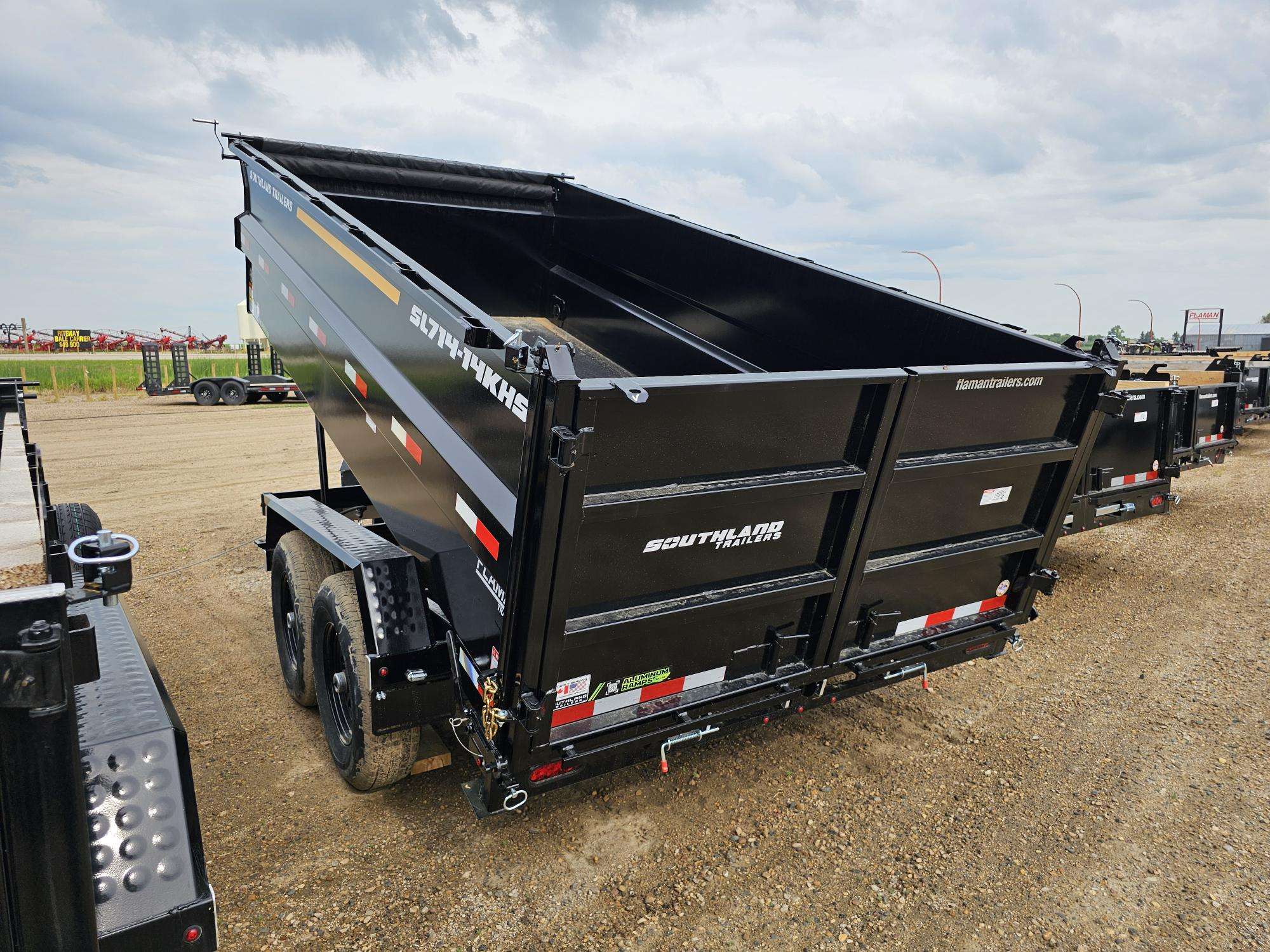 2026 Southland 7' x 14' High Side Dump Tandem 7K Trailer