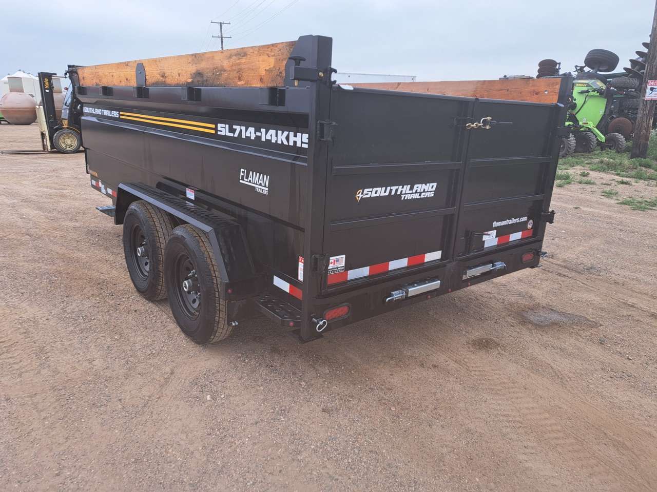 2026 Southland 7' x 14' High Side Dump Tandem 7K Trailer