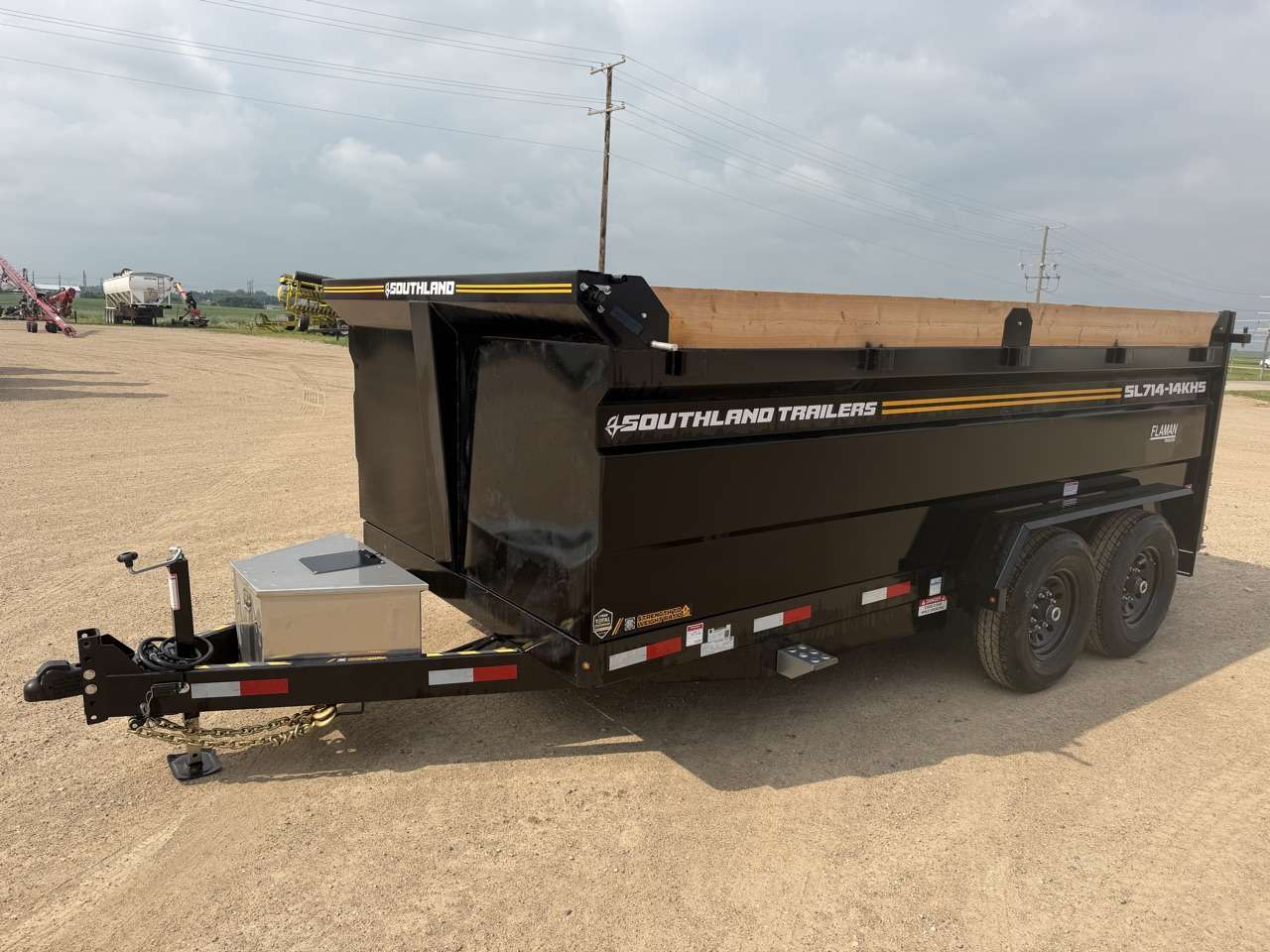 2026 Southland 7' x 14' High Side Dump Tandem 7K Trailer