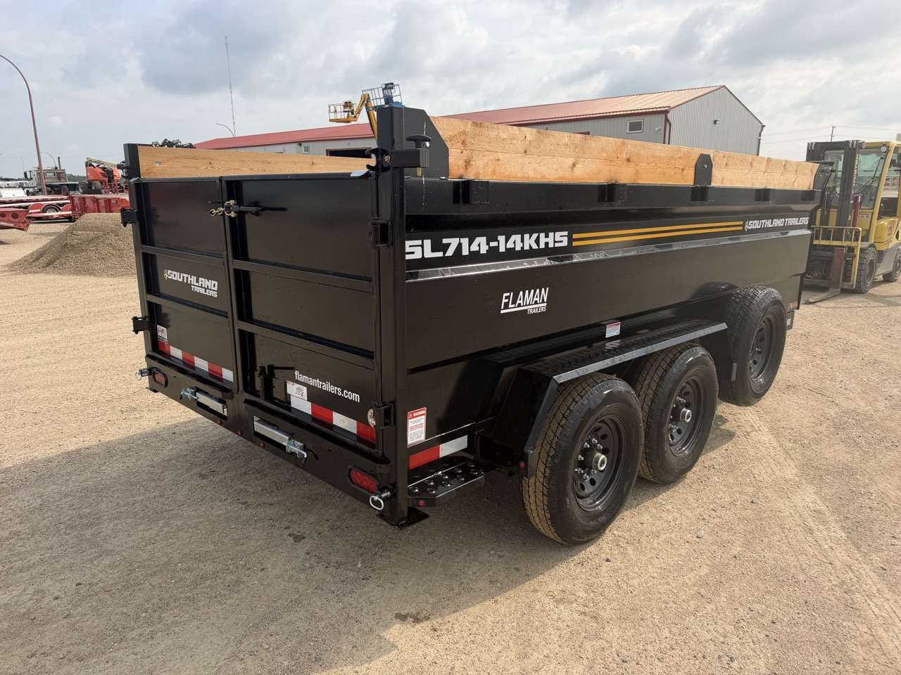2026 Southland 7' x 14' High Side Dump Tandem 7K Trailer